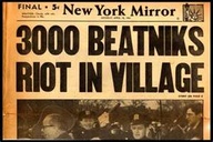 Beatnik newspaper headline